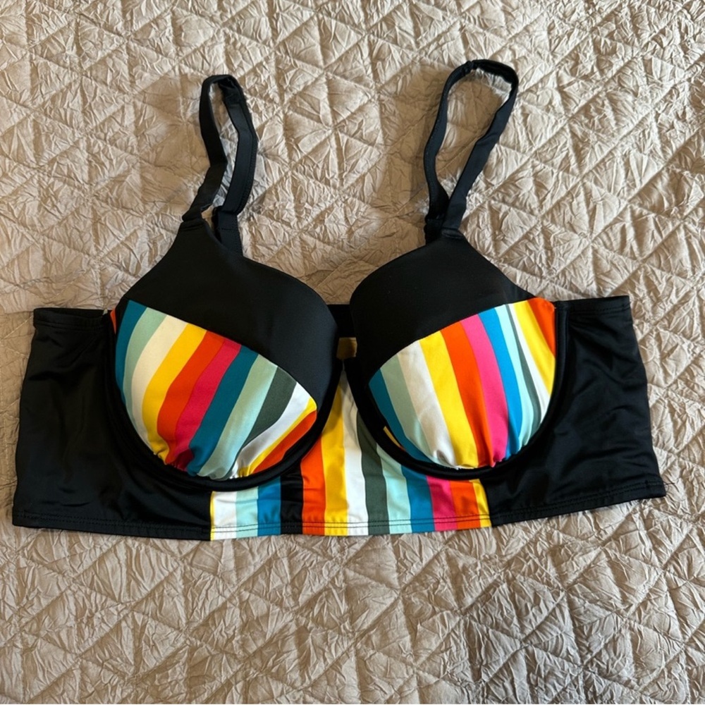 Cacique Rainbow Swim Top